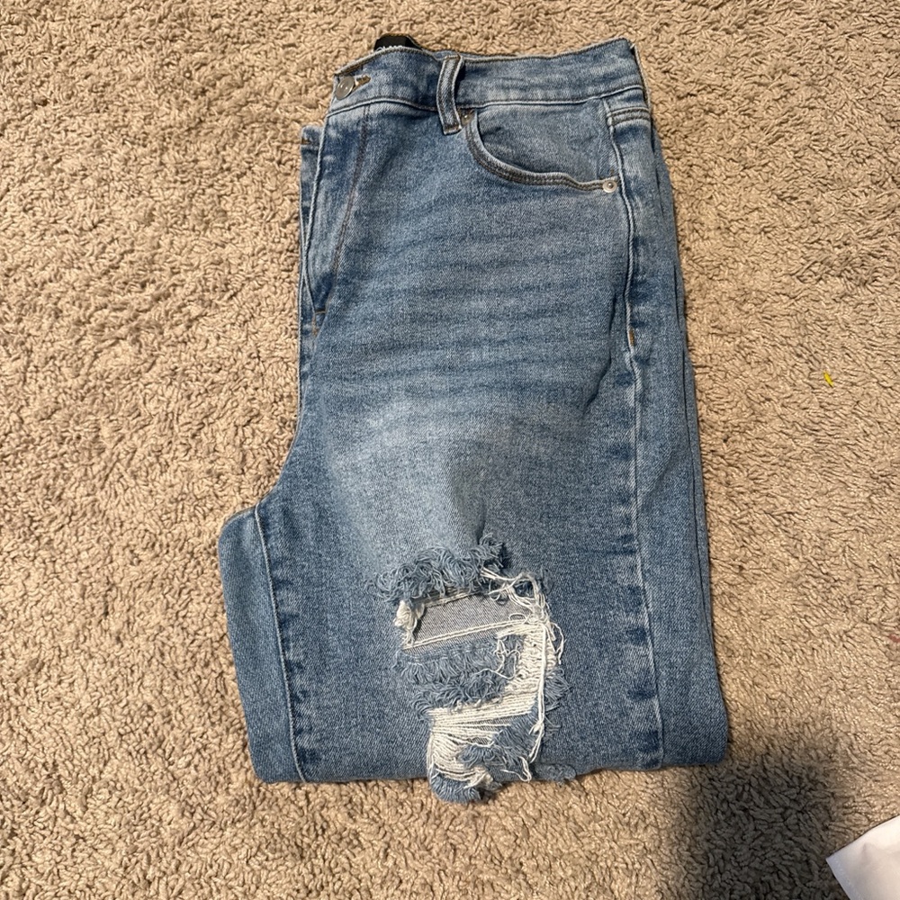 Fashion Nova Blue Straight Leg Jeans